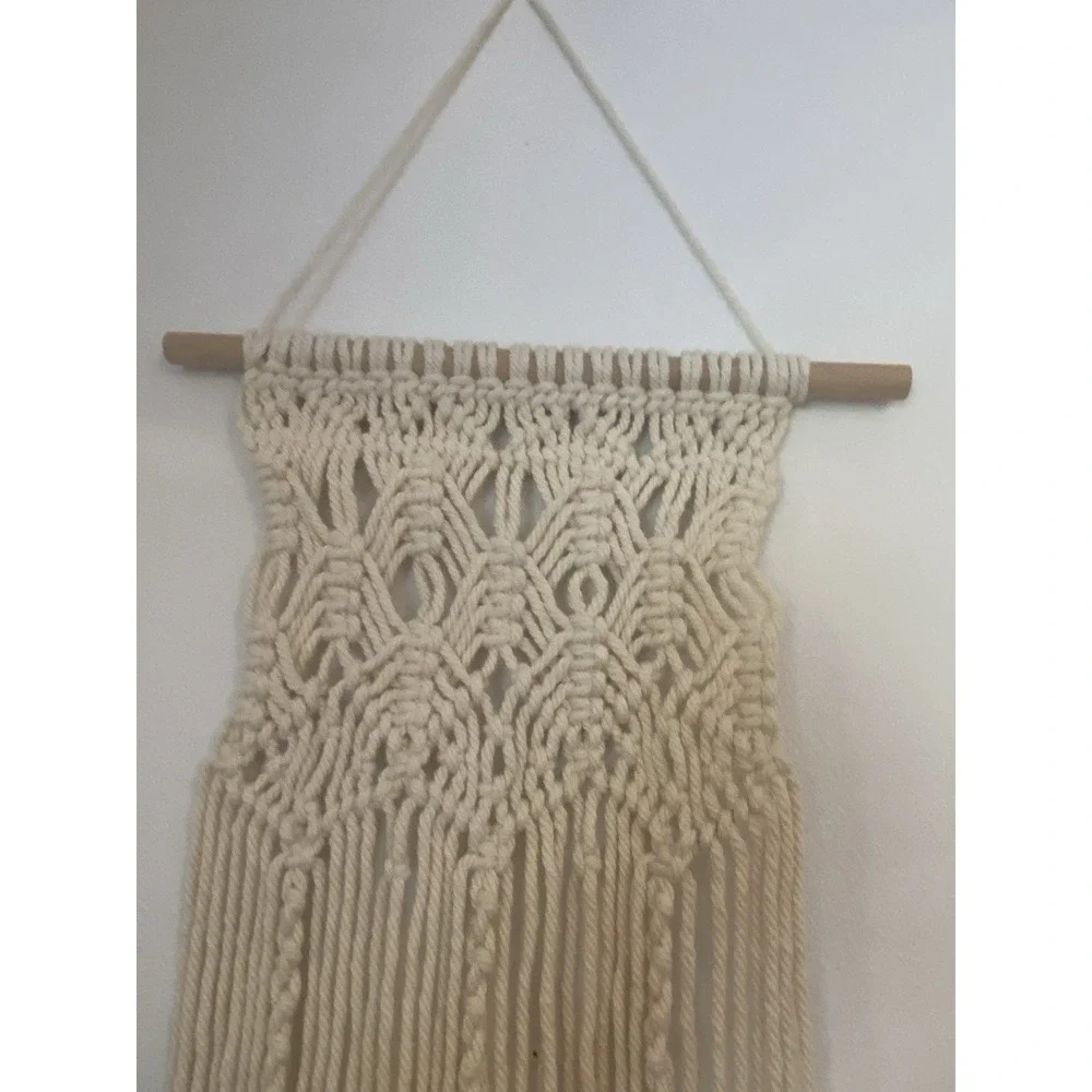 Macrame Star Wall Hanging Set Of 2 Bohemian Hippie Decor
